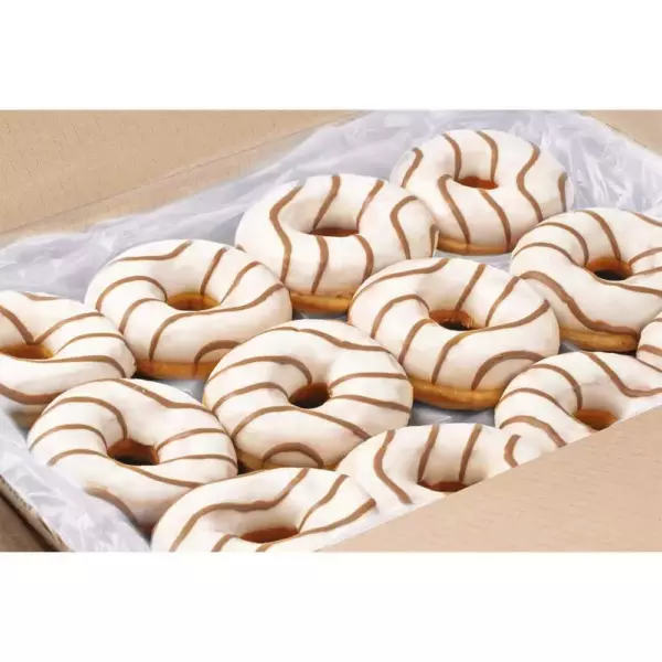 Донат BAKERTON глазированный "Карамель" с начинкой со вкусом карамели 0,067 кг (36ШБ)