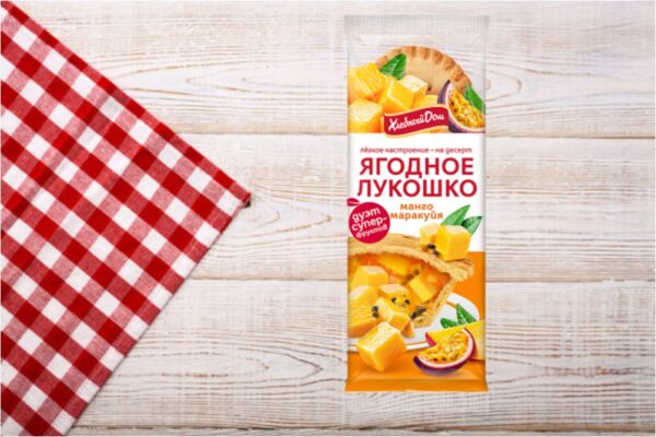 «Хлебный Дом» Ягодное лукошко с начинкой из манго и маракуйи 140 гр.