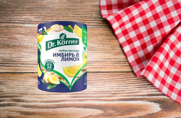Хлебцы Dr. Korner "Кукурузно – рисовые" с имбирем и лимоном 90 гр.