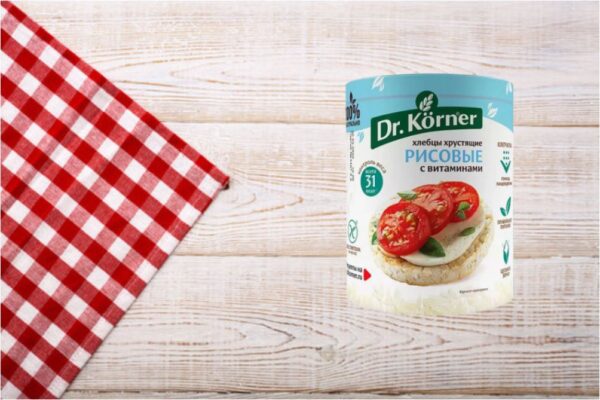 Хлебцы Dr. Korner Рисовые с витаминами 100 гр.