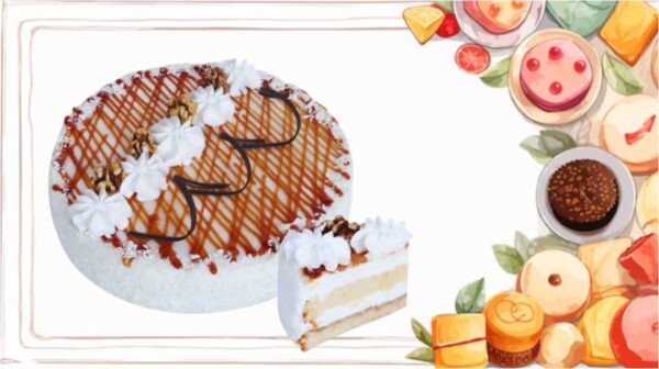 Торт "Деревенский рецепт" со вкусом творога и вареного сгущ. молока 1350 гр.